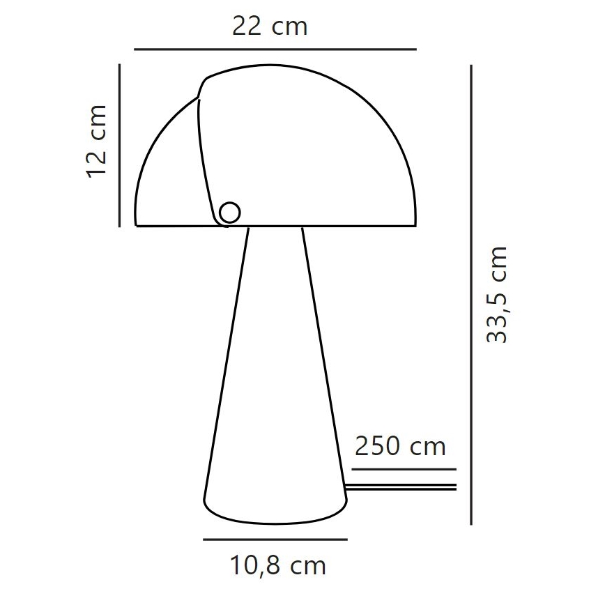 DFTP by Nordlux - Galda lampa ALIGN 1xE27/25W/230V balta