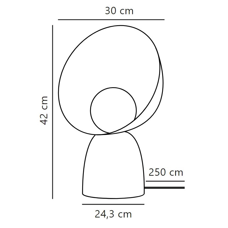 DFTP by Nordlux - Galda lampa HELLO 1xE14/25W/230V melna