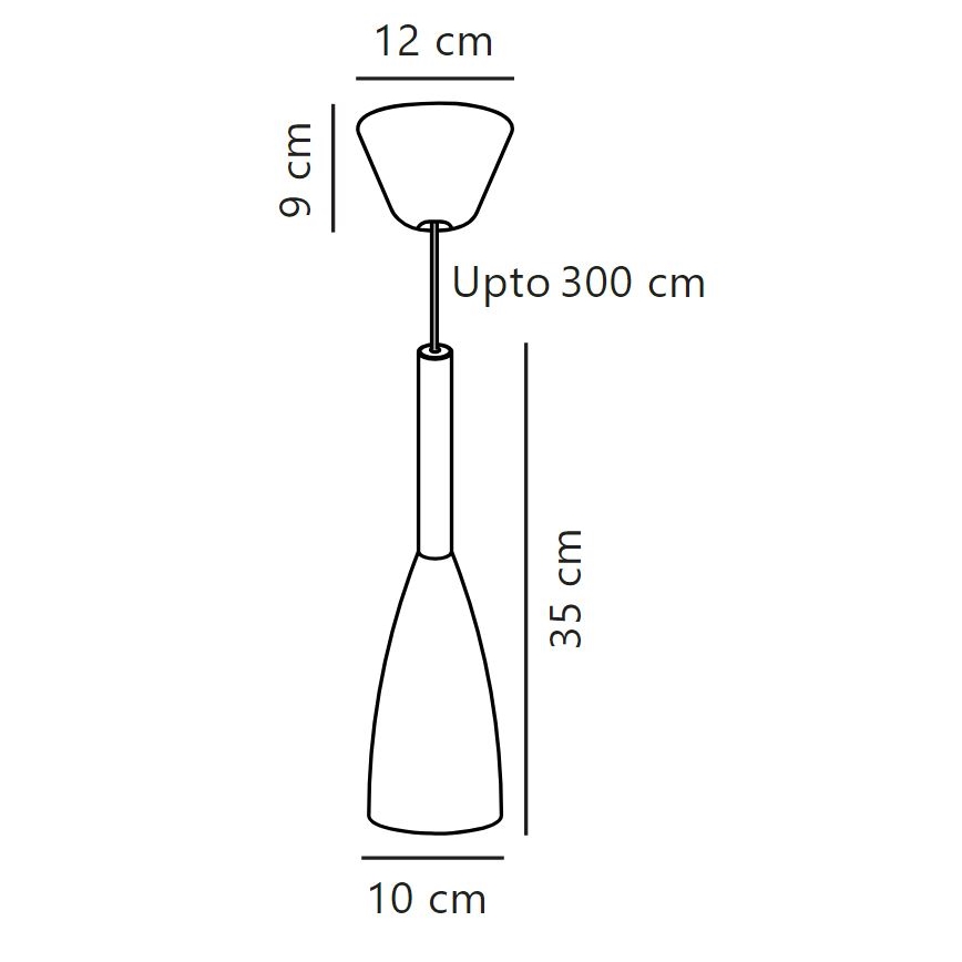 DFTP by Nordlux - Lustra ar auklu PURE 1xE27/40W/230V d. 10 cm balta/rieksts