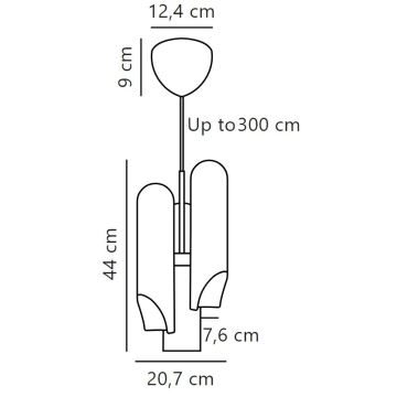 DFTP by Nordlux - Lustra ar auklu ROCHELLE 3xGU10/15W/230V