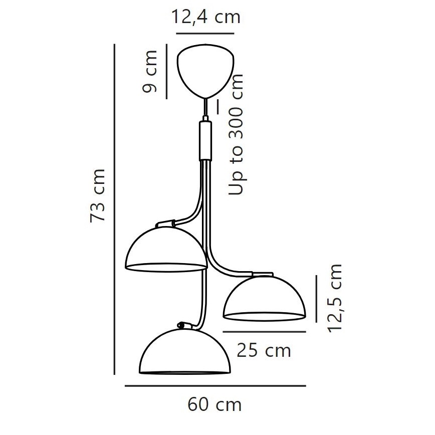 DFTP by Nordlux - Lustra ar auklu TULLIO 3xE14/25W/230V balta