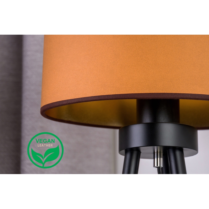 Duolla - Galda lampa OVAL VEGAN 1xE27/15W/230V brūna