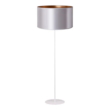 Duolla - Grīdas stāvlampa CANNES 1xE27/15W/230V 45 cm sudraba/varš/balta