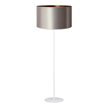 Duolla - Grīdas stāvlampa CANNES 1xE27/15W/230V 45 cm sudraba/varš/balta