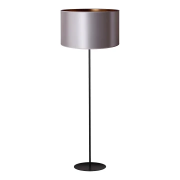 Duolla - Grīdas stāvlampa CANNES 1xE27/15W/230V 45 cm sudraba/varš/melna