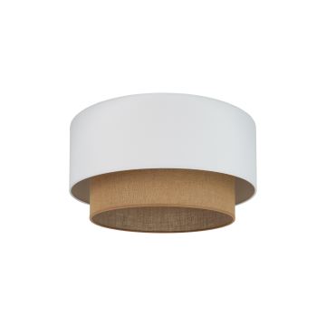 Duolla - Griestu lampa BOHO 1xE27/15W/230V d. 45 cm balta/brūna