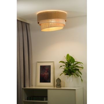 Duolla - Griestu lampa YUTE TRIO 3xE27/15W/230V d. 60 cm brūna/pelēka/bēša