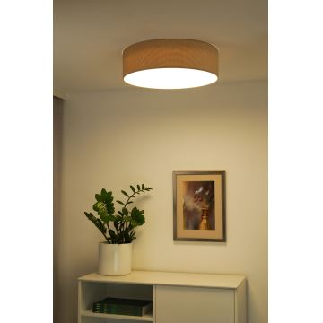 Duolla - LED Griestu lampa CORTINA LED/26W/230V d. 30 cm bēša