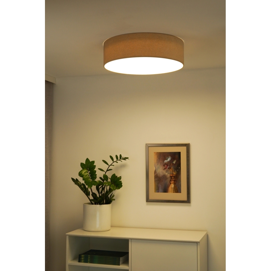 Duolla - LED Griestu lampa CORTINA LED/26W/230V d. 30 cm bēša