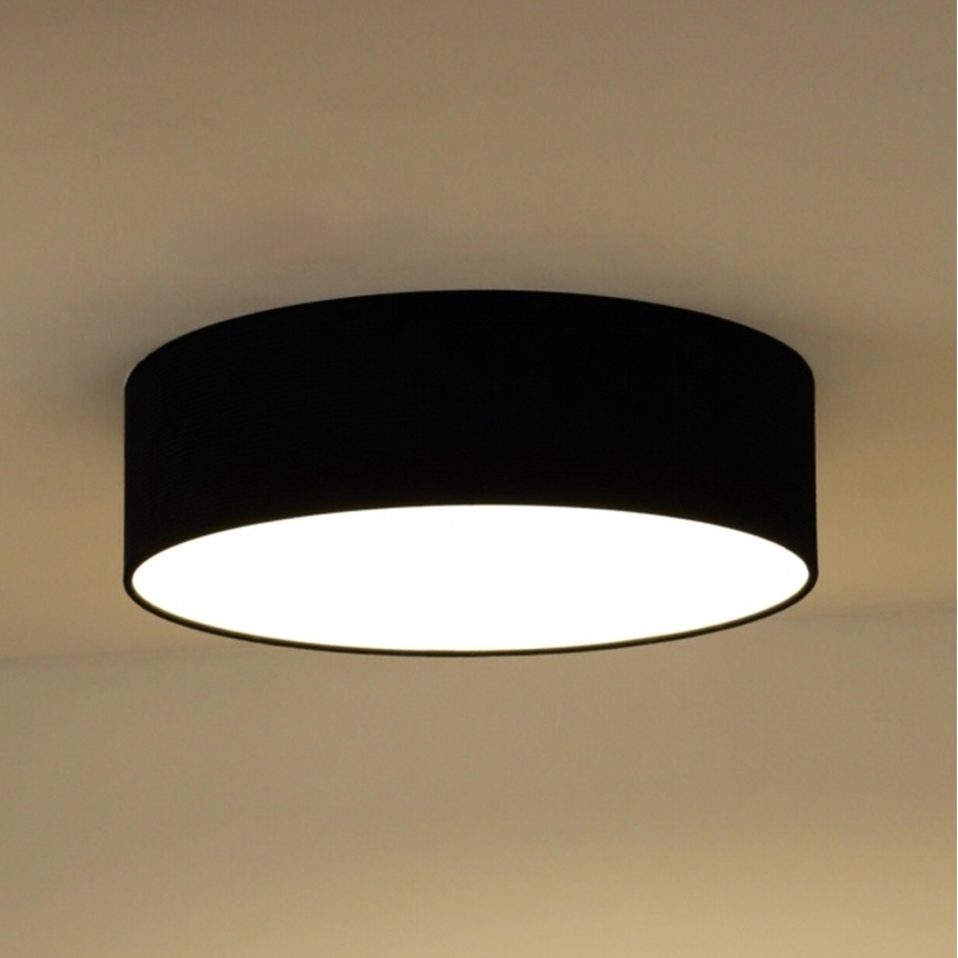Duolla - LED Griestu lampa CORTINA LED/26W/230V d. 30 cm melna