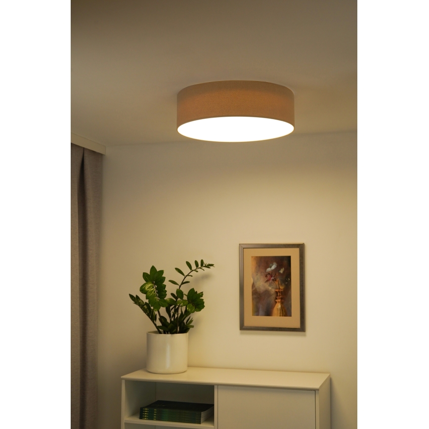 Duolla - LED Griestu lampa CORTINA LED/26W/230V d. 45 cm bēša