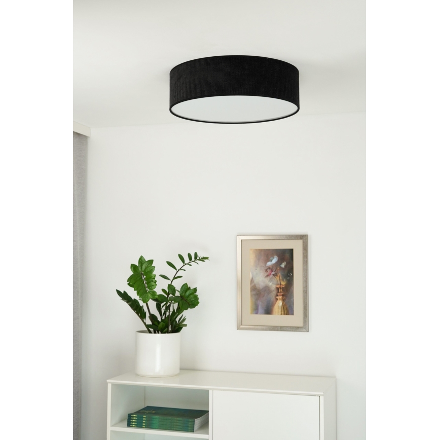 Duolla - LED Griestu lampa CORTINA LED/26W/230V d. 45 cm melna