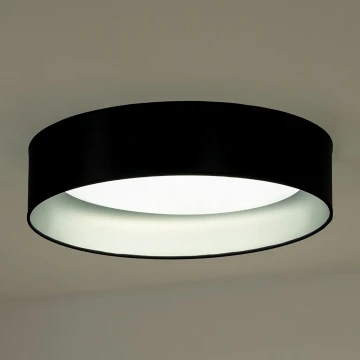 Duolla - LED Griestu lampa ROLLER LED/24W/230V melna/sudraba