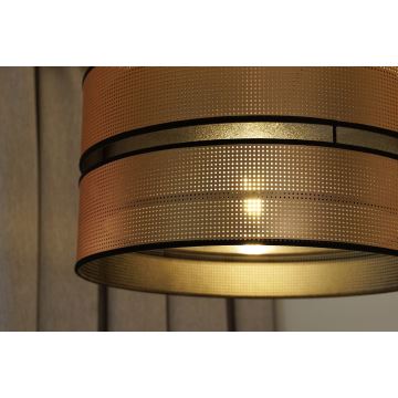 Duolla - Lustra ar auklu COPPER SHINY 1xE27/15W/230V varš/melna