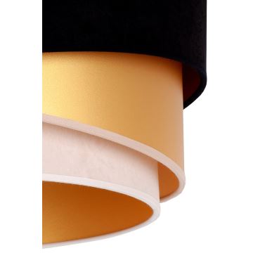 Duolla - Virsapmetuma lustra KOBO 1xE27/15W/230V d. 45 cm melna/zelta/krēmkrāsa