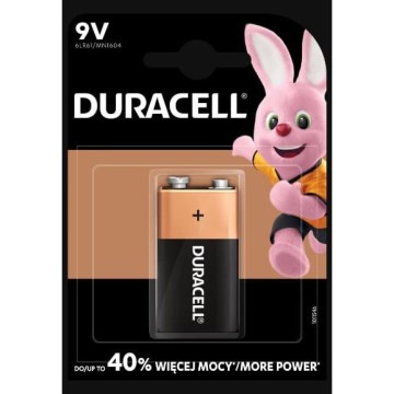 Duracell - 1 gab. Sārmaina baterija Basic 9V 550 mAh