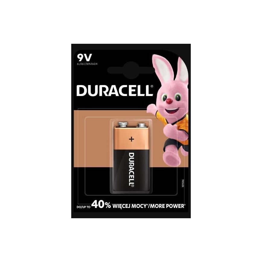 Duracell - 1 gab. Sārmaina baterija Basic 9V 550 mAh