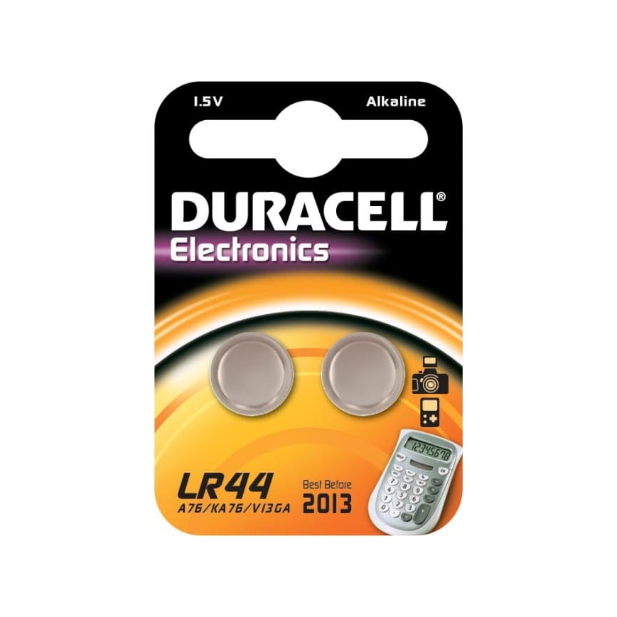 Duracell - 2 gab. Sārmaina baterija LR44/A76 1,5V 150 mAh