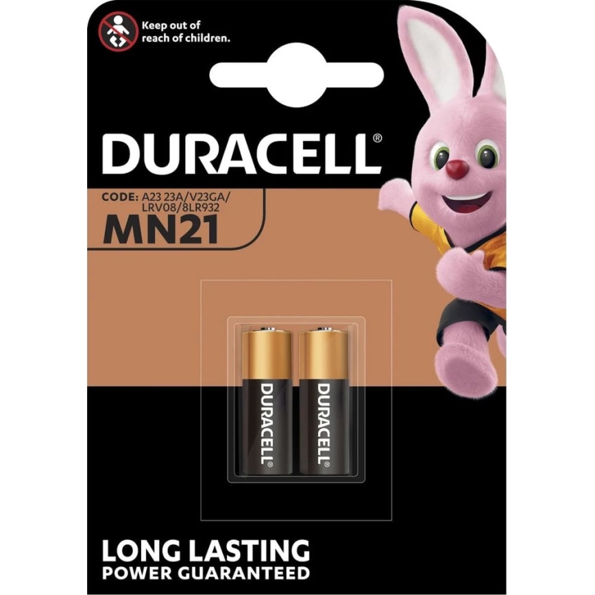 Duracell - 2 gab. Sārmaina baterija MN21/A23 12V 50 mAh