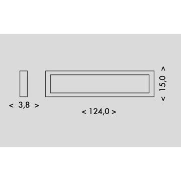 LED Griestu lampa PILO LED/36W/230V 4100K 124 cm melna