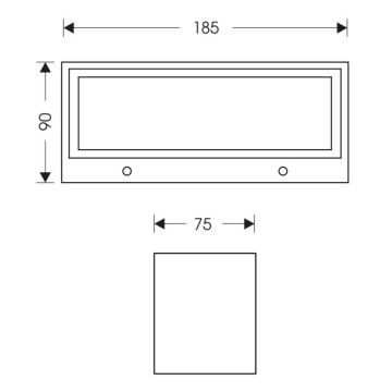 LED Āra sienas lampa OSKAR LED/12W/230V 4000K IP54