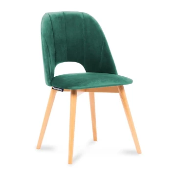 Ēdamistabas krēsls TINO 86x48 cm tumši zaļa/dižskābardis
