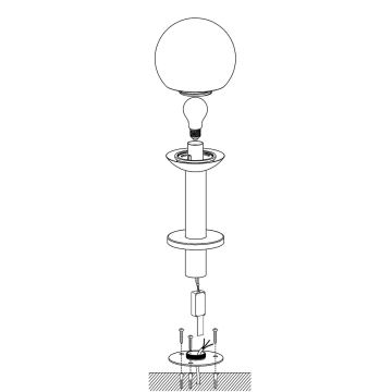 Eglo 33565 - LED Aptumšojama āra lampa NISIA-C 1xE27/9W/230V 525 mm IP44