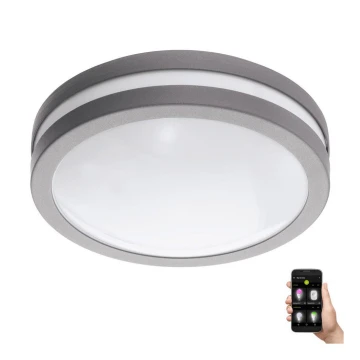 Eglo 33572 - LED Aptumšojama vannas istabas lampa LOCANA-C LED/14W/230V IP44 sudraba