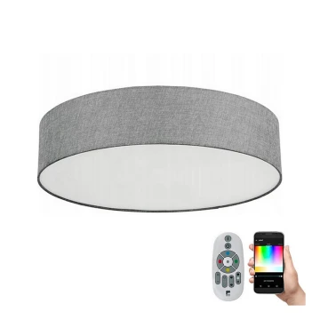 Eglo 33772 - LED RGBW Aptumšojama griestu lampa ROMAO-C LED/33W/230V pelēka + tālvadības pults