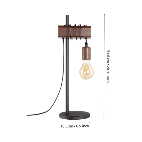 Eglo - Galda lampa 1xE27/10W/230V