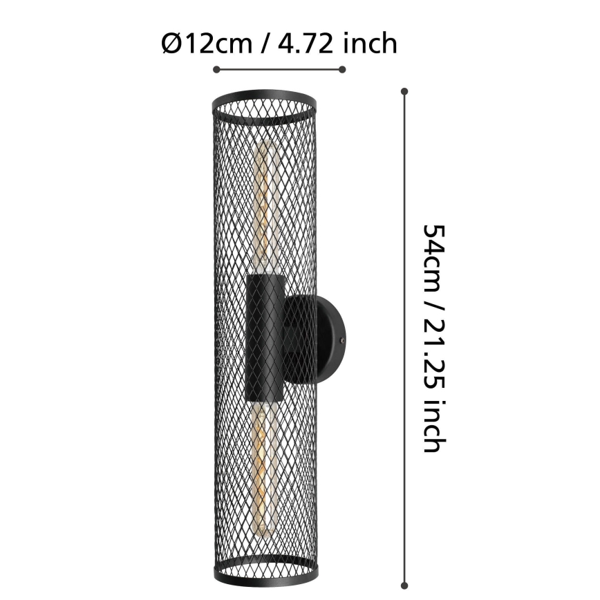 Eglo - Sienas gaismeklis 2xE27/40W/230V