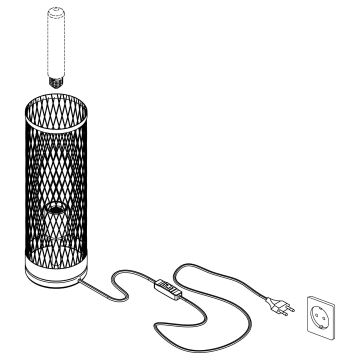 Eglo - Galda lampa 1xE27/40W/230V