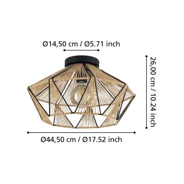 Eglo - Griestu lampa 1xE27/40W/230V