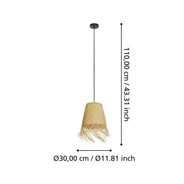 Eglo - Lustra ar auklu 1xE27/40W/230V