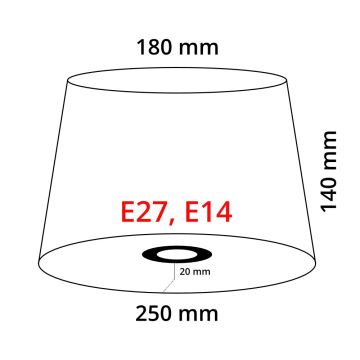Eglo 49977 - Auduma abažūrs VINTAGE E14/E27 roze diametrs 25 cm