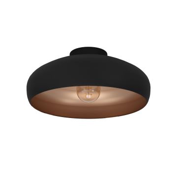 Eglo 55248 - Griestu lampa MOGANO 1xE27/60W/230V melna