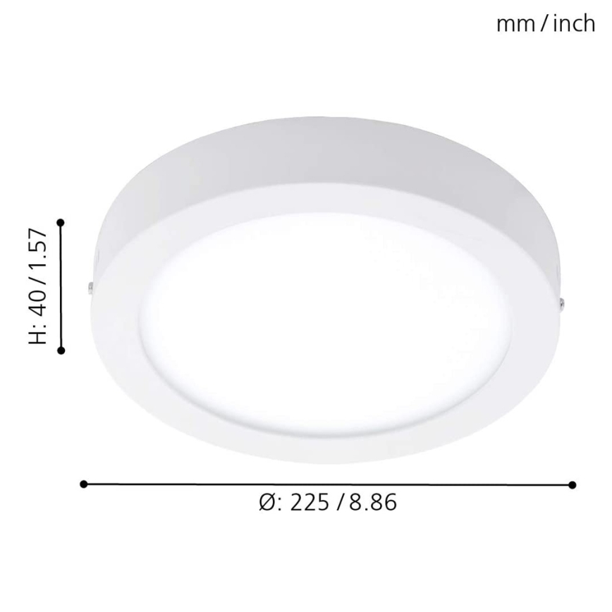 Eglo 78201 - LED Griestu lampa FUEVA LED/16,5W/230V