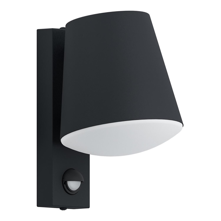 Eglo 79212 - Āra sienas lampa ar sensoru CALDIERO 1xE27/10W/230V IP44