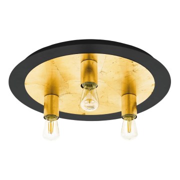 Eglo 79451 - Griestu lampa BONASORT 3xE27/60W/230V zelta