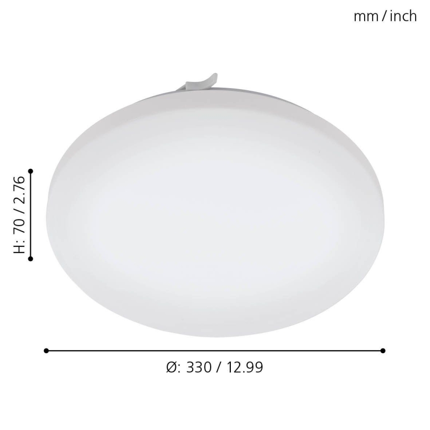 Eglo 79523 - LED Vannas istabas griestu lampa TUSCOLA LED/14,6W/230V IP44