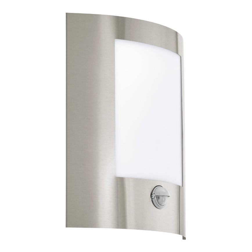 Eglo 79601 - Āra sienas lampa ar sensoru FIDELIDAD 1xE27/60W/230V IP44