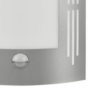 EGLO - Āra sienas gaismeklis ar sensoru 1xE27/15W/230V IP44