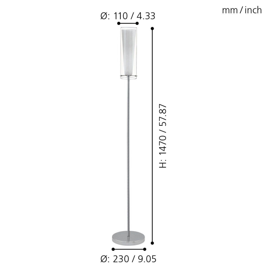 EGLO - Grīdas lampa 1xE27/60W