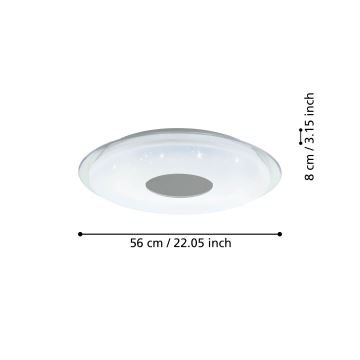 Eglo - LED Aptumšojama griestu lampa LED/44,8W/230V 2700-6500K ZigBee