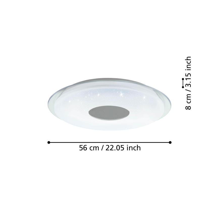 Eglo - LED Aptumšojama griestu lampa LED/44,8W/230V 2700-6500K ZigBee