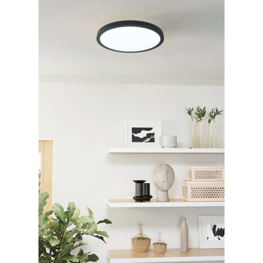 Eglo - LED Aptumšojama vannas istabas lampa LED/19,5W/230V 2700-6500K IP44 melna