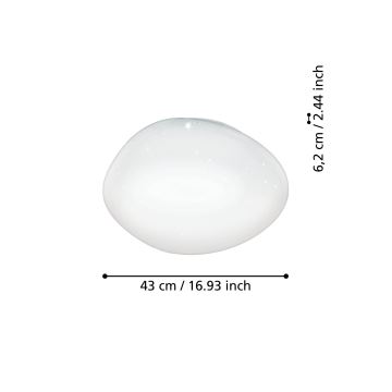 Eglo - LED RGBW Aptumšojama griestu lampa LED/21,6W/230V ZigBee