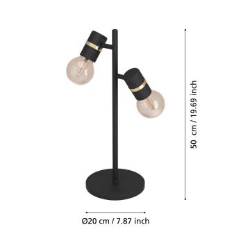 Eglo - Galda lampa 2xE27/10W/230V