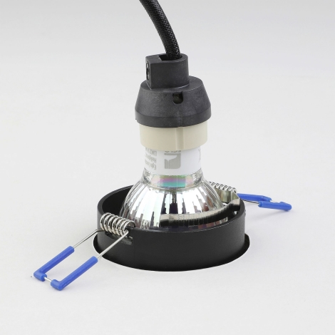 Eglo - Iegremdējama lampa 1xGU10/35W/230V melna