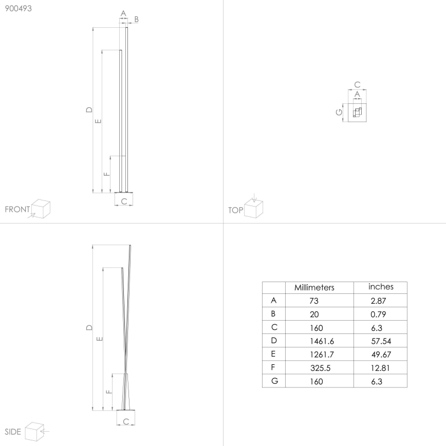 Eglo - LED Grīdas stāvlampa LED/24W/230V